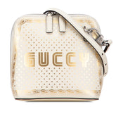 グッチ GUCCY SEGA プリント 斜め掛け ショルダーバッグ 511189 アイボリー ゴールド レザー レディース GUCCI 【中古】